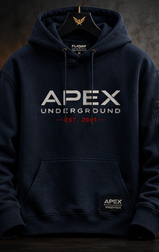 Apex Underground Hero Hoodie — Navy