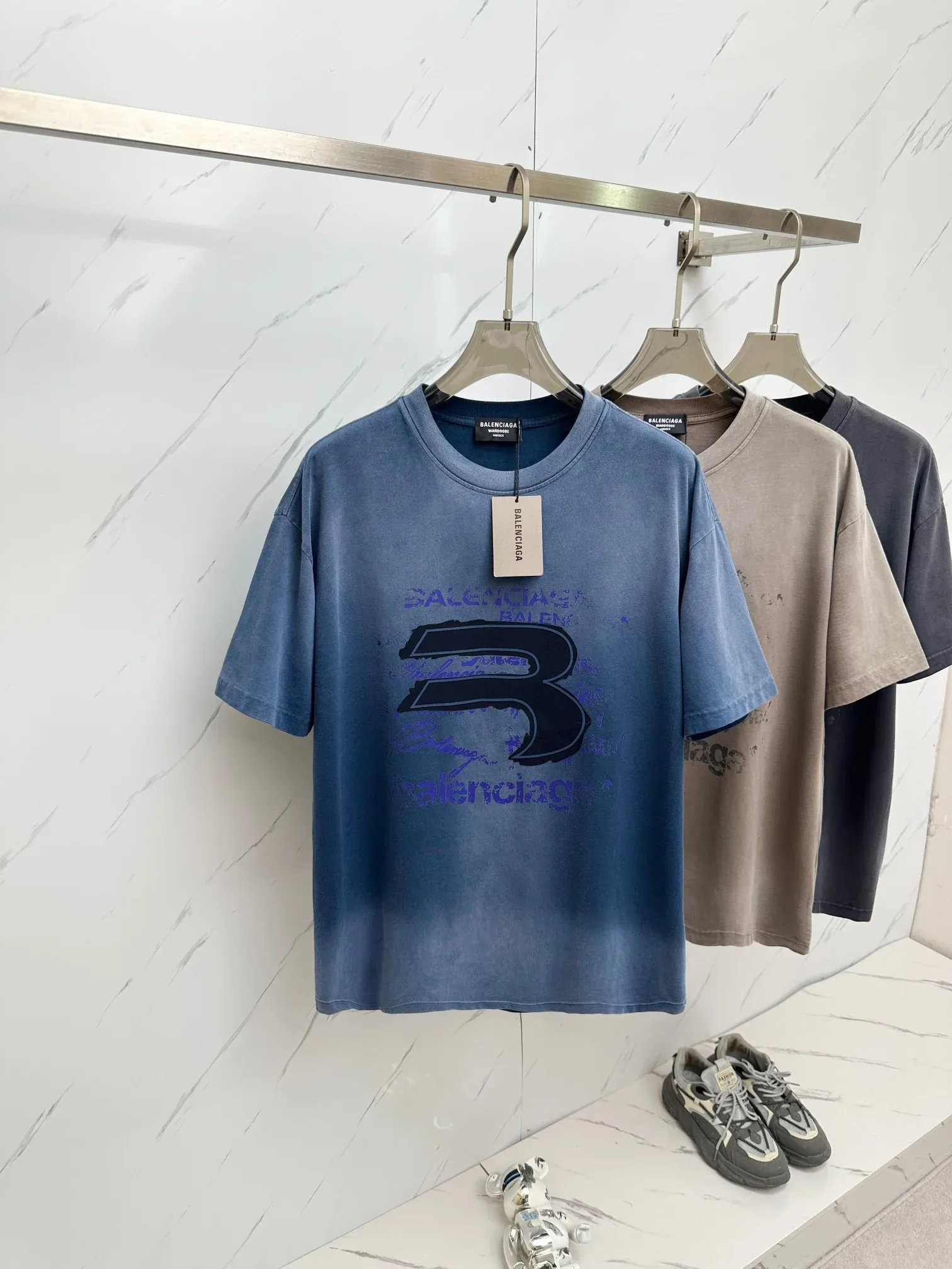Distressed Wash Logo Tee