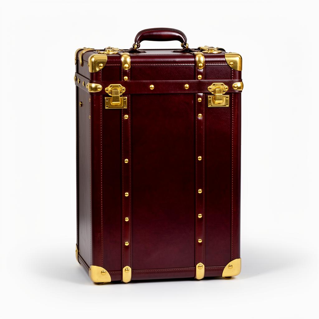 Heritage Burgundy Wardrobe Trunk
