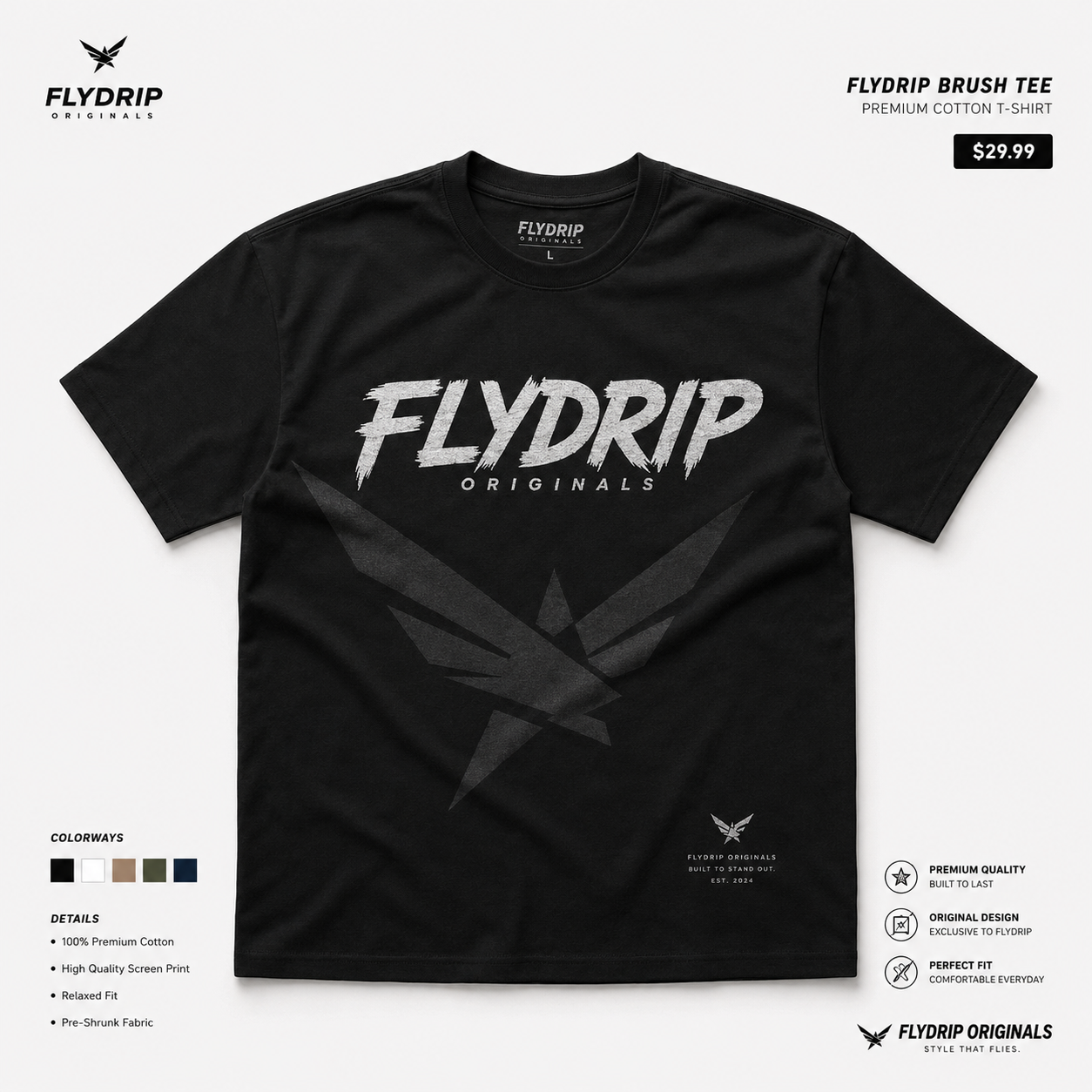 Flydrip Brush Tee
