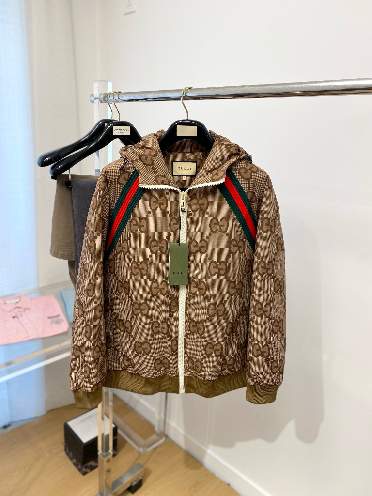 GG Monogram Zip Hoodie