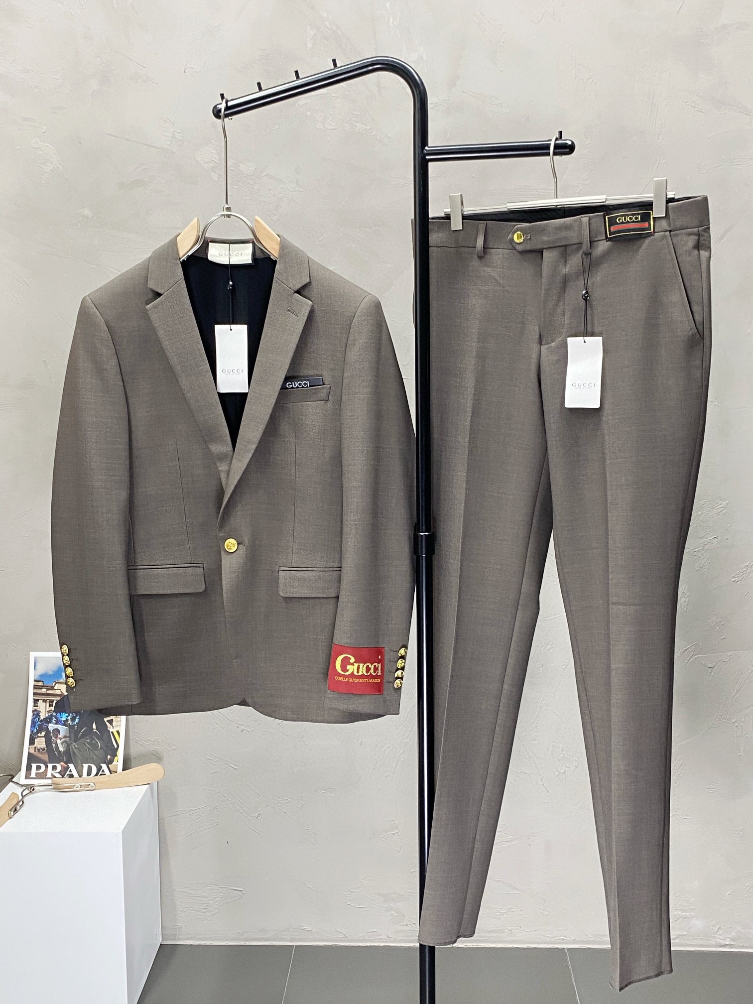 Grey Tailored Two-Piece
