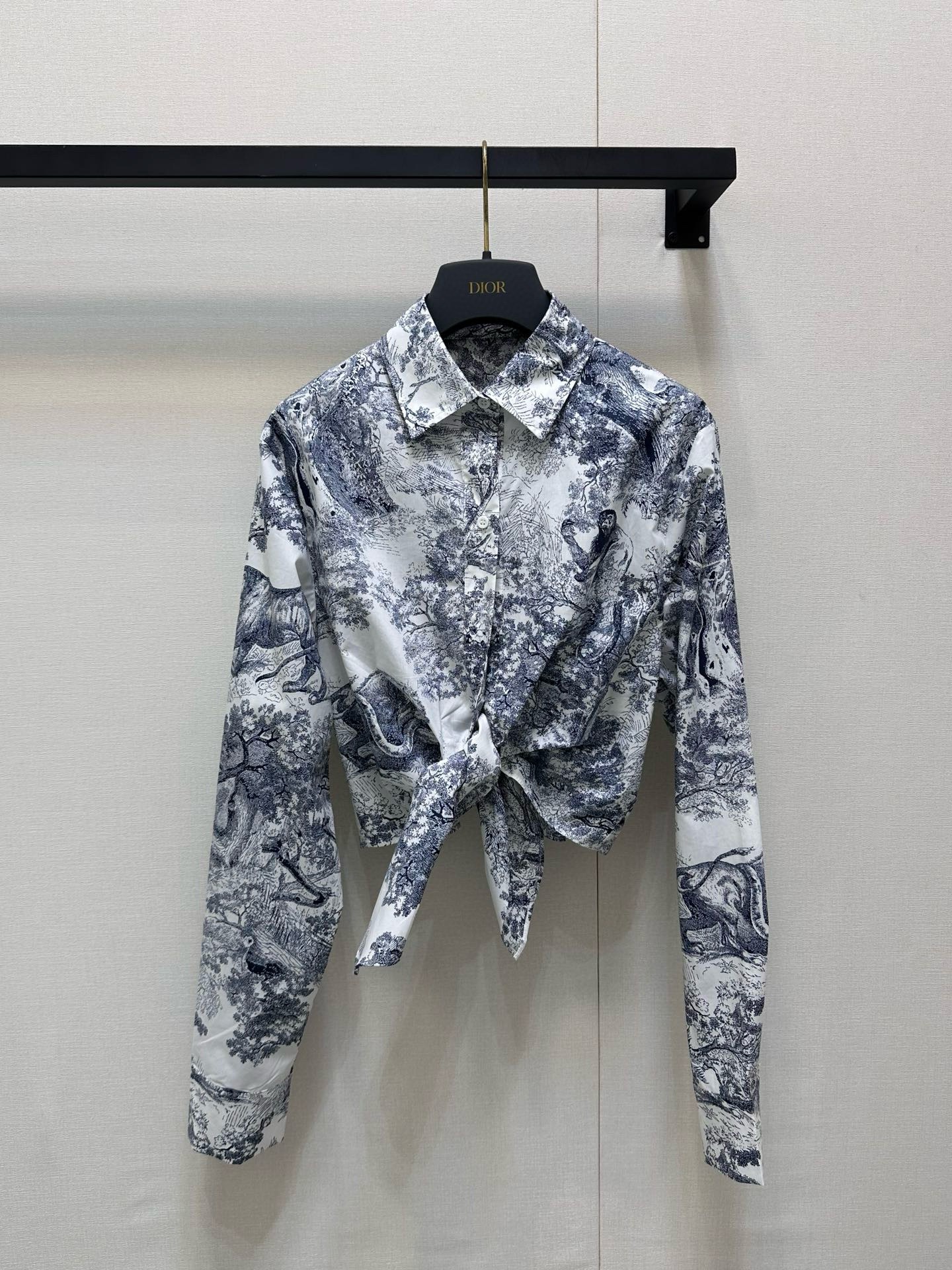 Toile Cropped Shirt