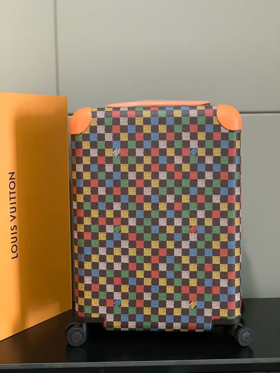 Damier Rainbow Check Cabin Trolley