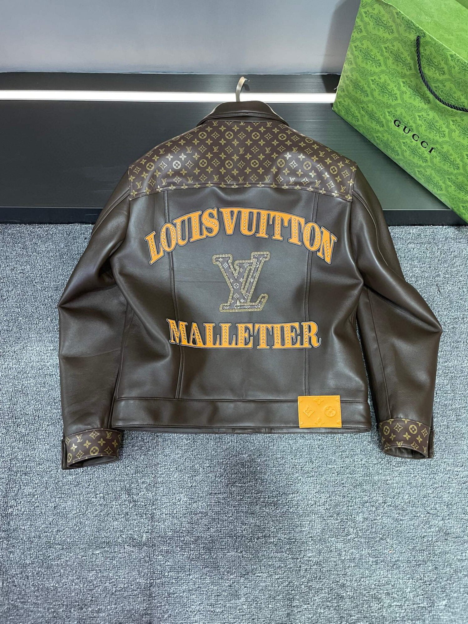 Malletier Leather Trunk Jacket