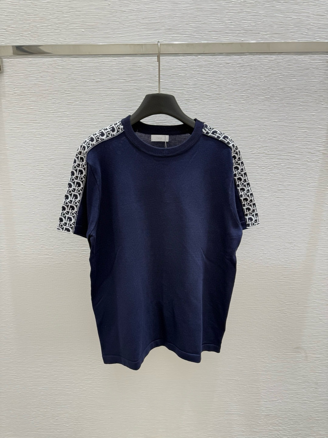 Navy Graphic Knit Sweater