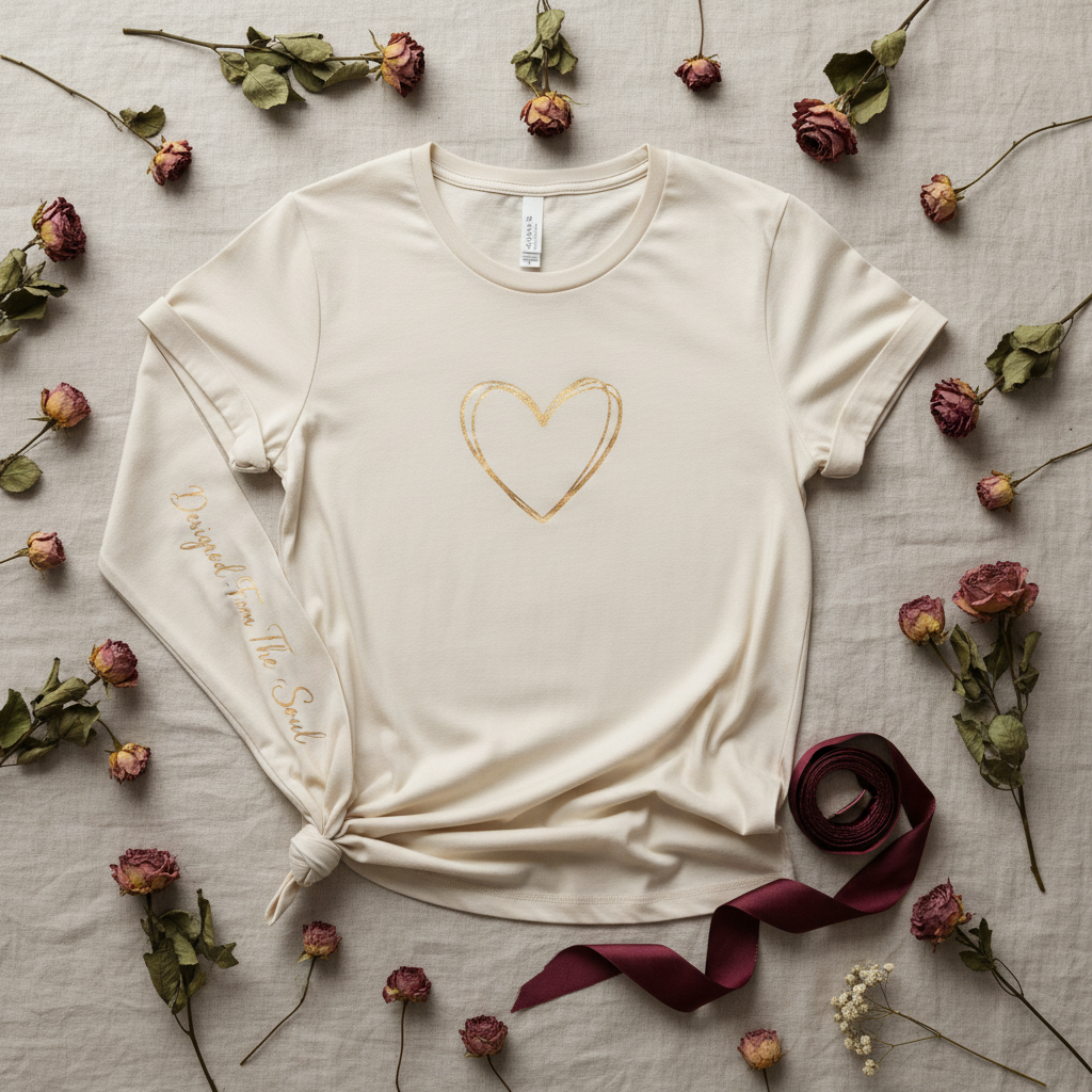 Women's Heart Foil Tee