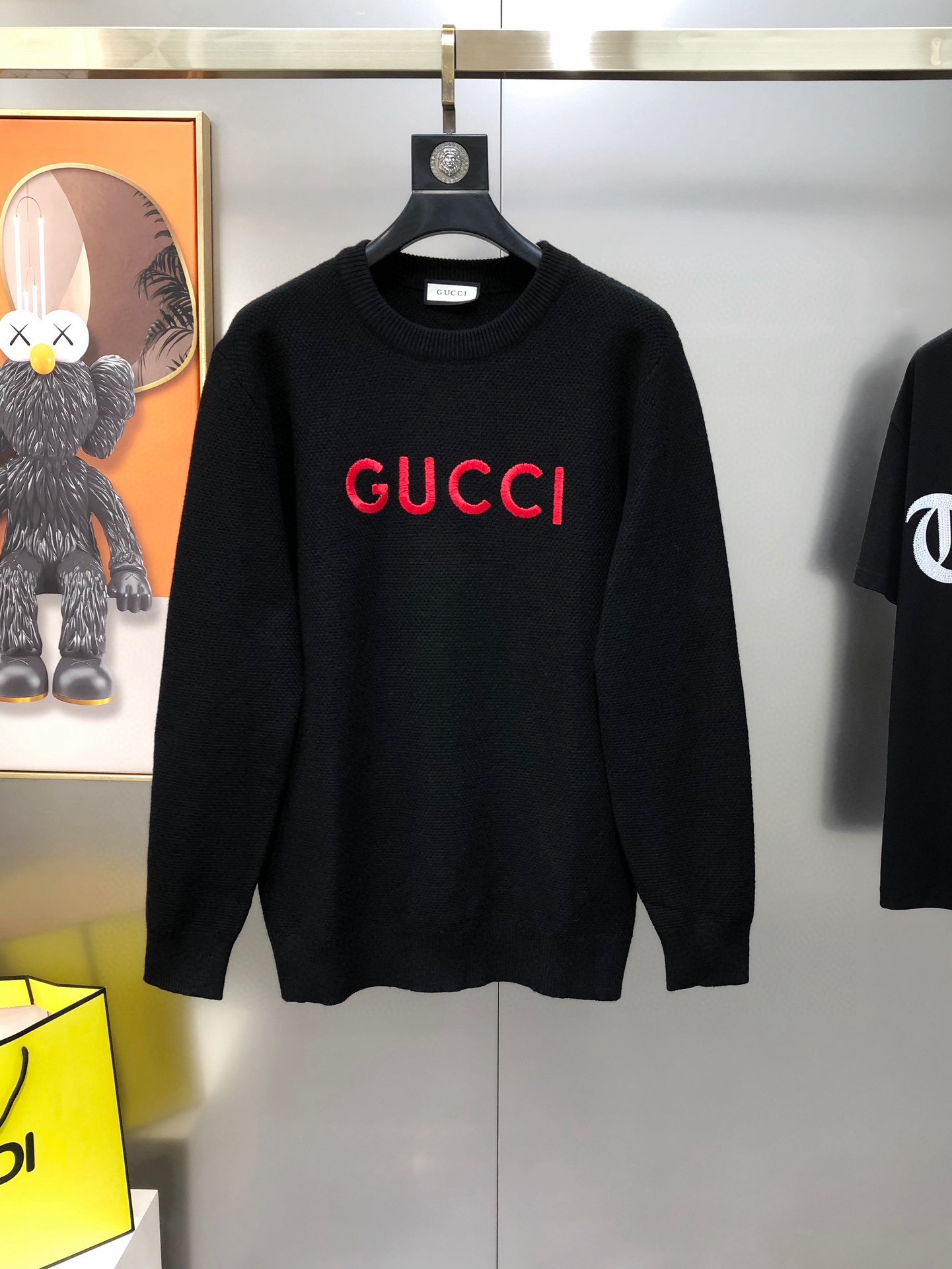 Red Logo Heavy Knit