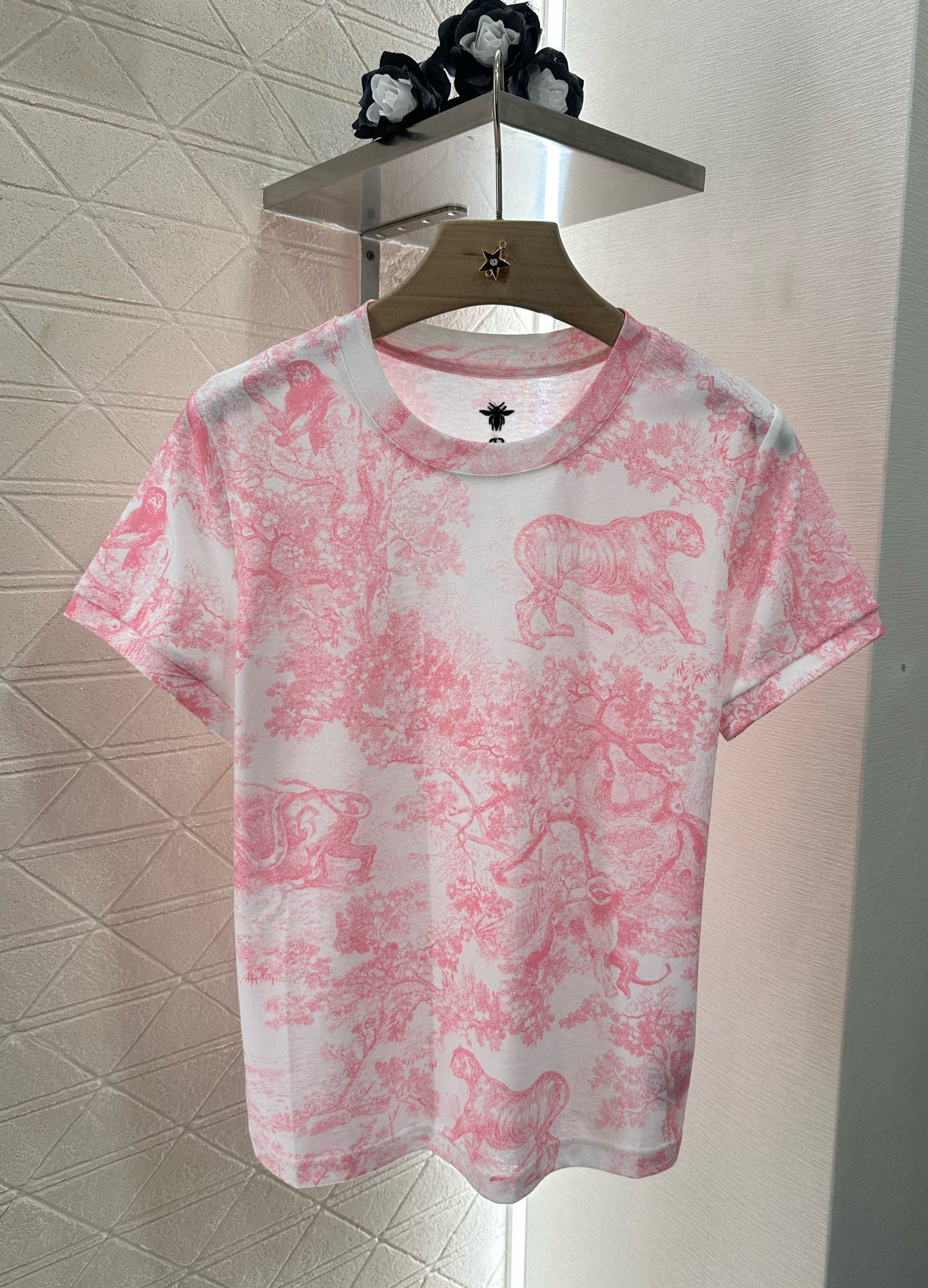 Rose Toile Print Tee